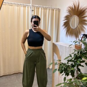 Haki Şalvar Pantolon